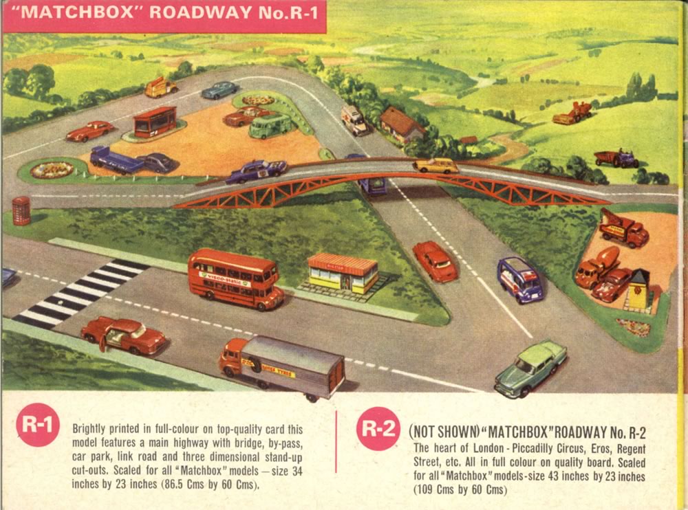Matchbox Lesney 1964 catalog Roadway Set R-1