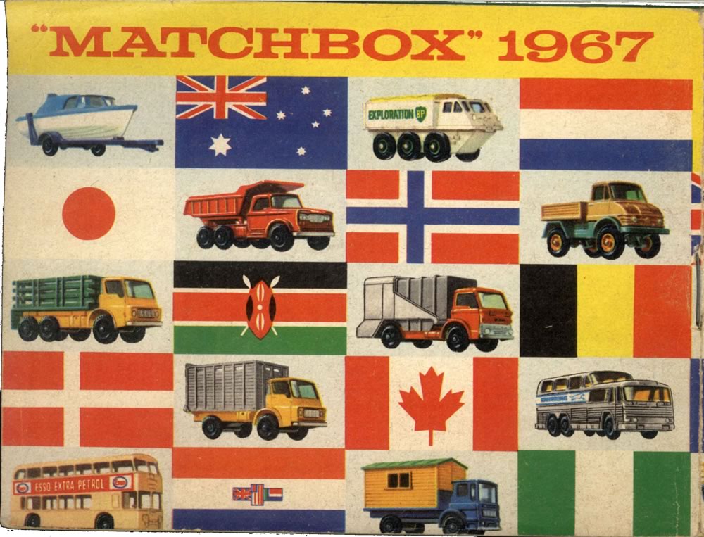 Matchbox Lesney 1967 catalog back page