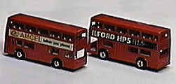"Londoner" double decker bus with promotional labels